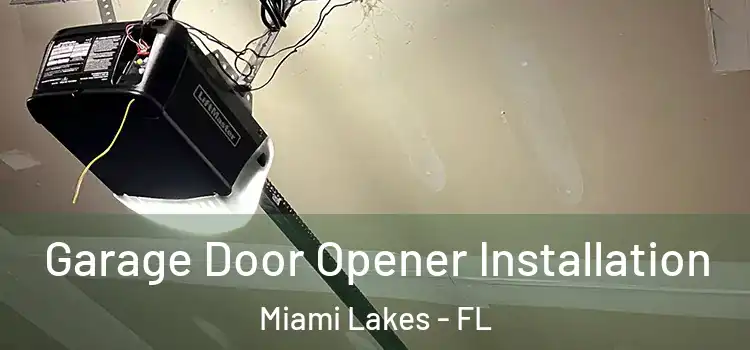  Garage Door Opener Installation Miami Lakes - FL
